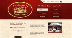 Desktop Screenshot of beckers-westerescher-hof.de
